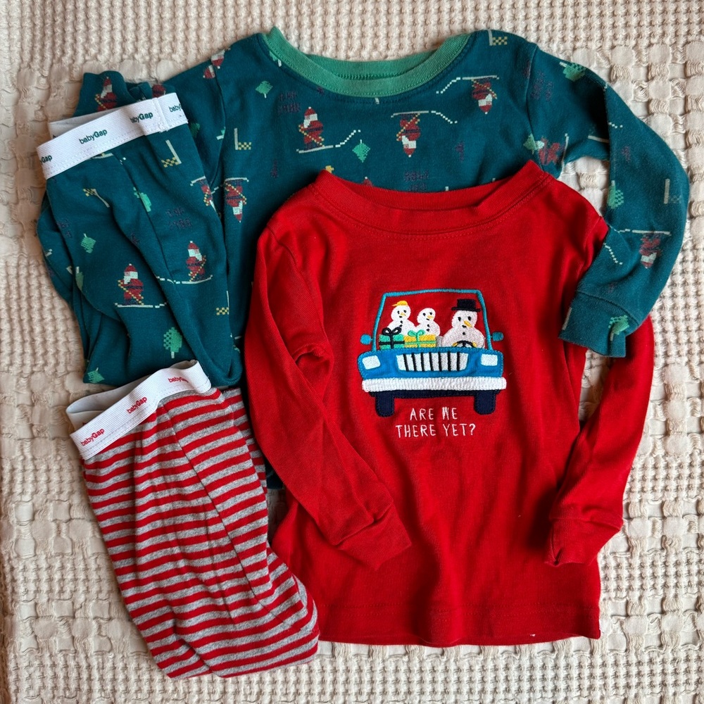 GAP Bundle of Toddler Christmas Pajama Sets
